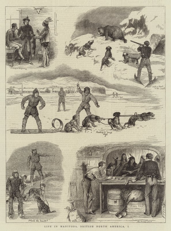 A vida em Manitoba, na América do Norte Britânica, eu de William Ralston