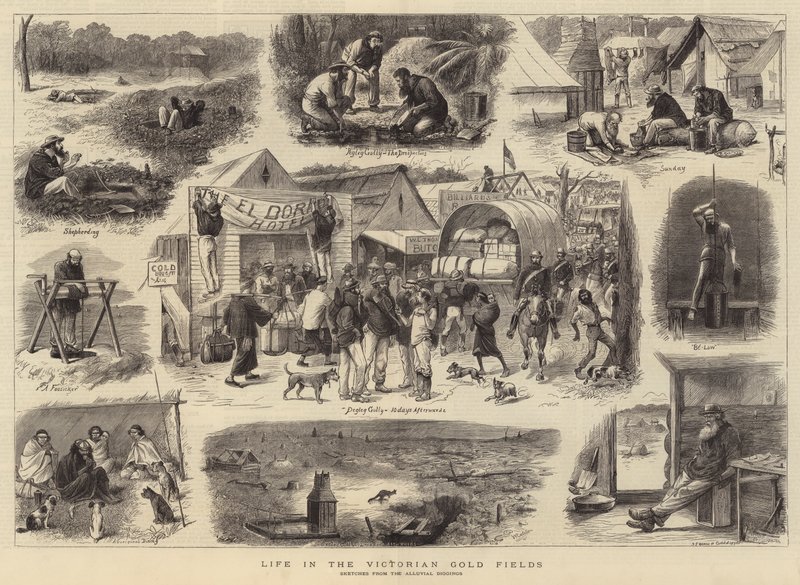 Vida nos campos de ouro vitorianos de William Ralston