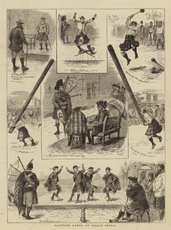 Jogos escoceses na ponte de Lillie de William Ralston