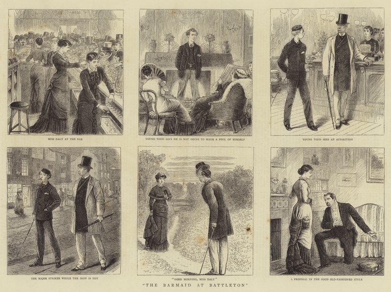 A garçonete em battleton de William Ralston