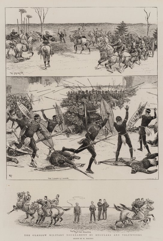 O Torneio Militar de Glasgow por Regulares e Voluntários de William Ralston