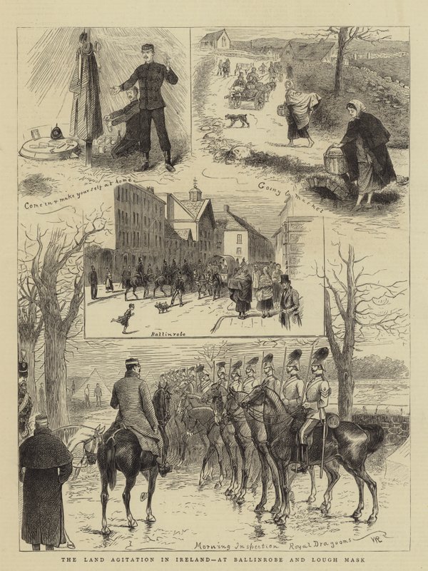The Land Agitation na Irlanda, na Ballinrobe e no Lough Mask de William Ralston