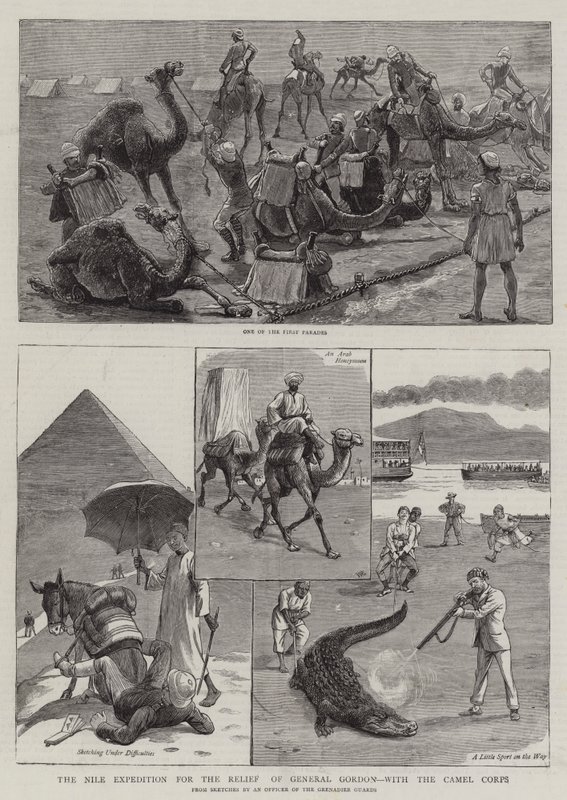 A Expedição do Nilo para o Socorro do General Gordon, com o Corpo de Camelo de William Ralston