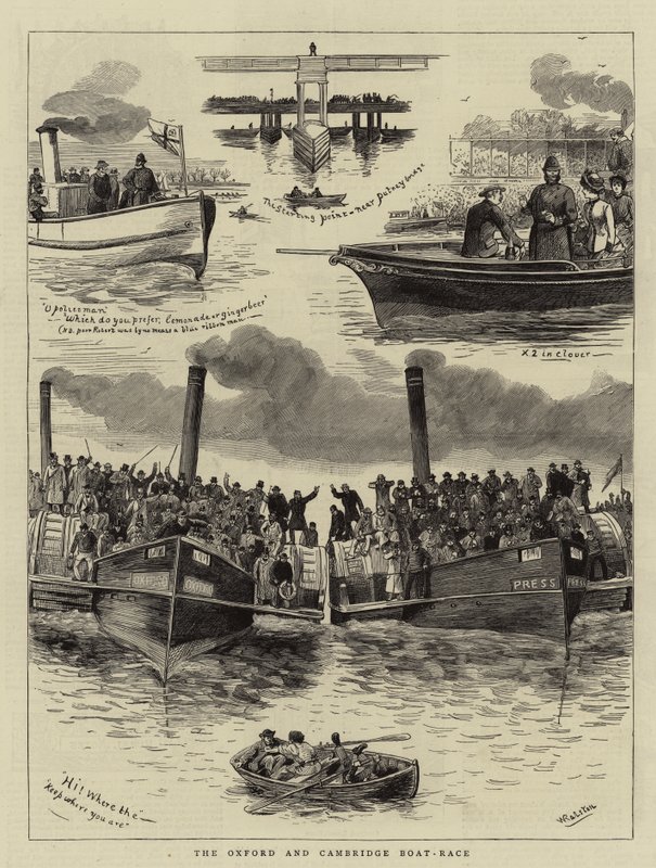 A corrida de barcos de Oxford e Cambridge de William Ralston