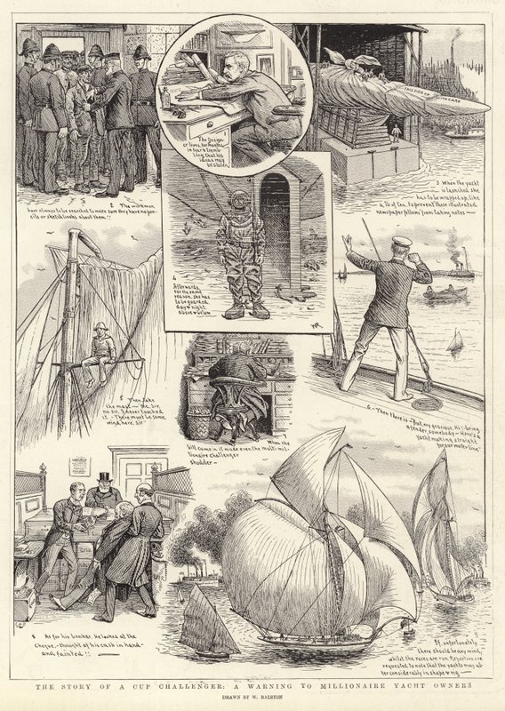 A História de um Desafiante da Copa, um aviso aos proprietários de iates milionários de William Ralston