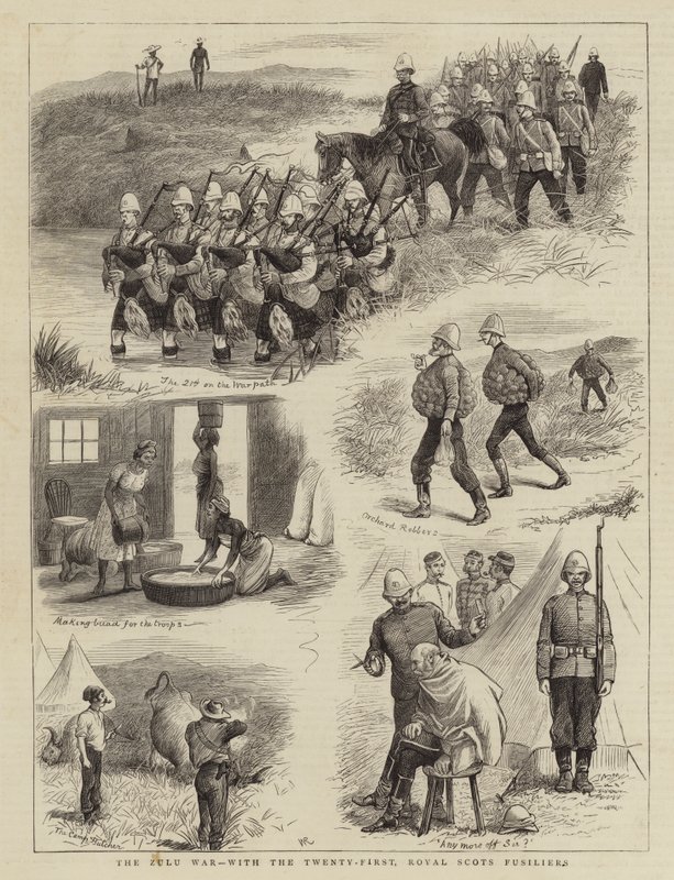 A Guerra Zulu, com o Vigésimo Primeiro, Royal Scots Fusiliers de William Ralston