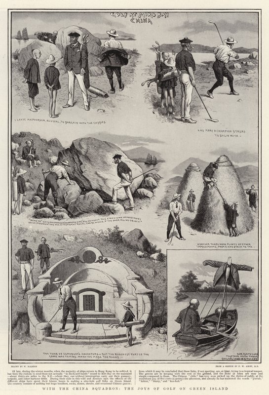 Com o esquadrão da China, as alegrias do golfe na ilha verde de William Ralston