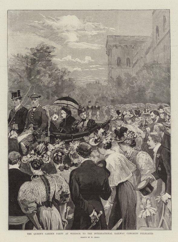 Festa do Jardim da Rainha em Windsor para os Delegados do Congresso Internacional de Ferrovias de William Small