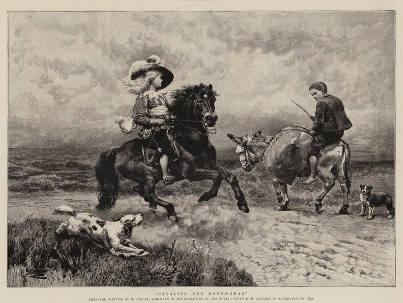 Cavalier e Roundhead de William Strutt