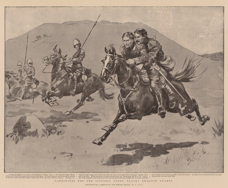 Candidatos para a Victoria Cross, Plucky Dragoon Guards de William T. Maud