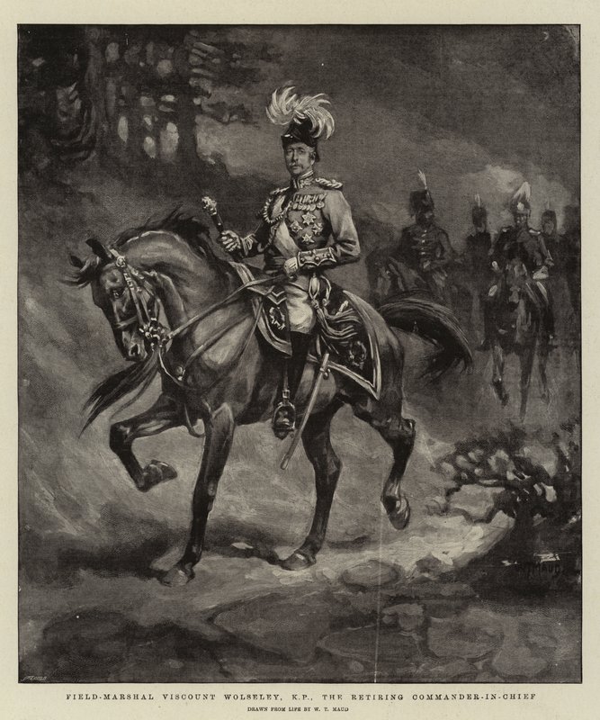 O Marechal-de-campo Visconde Wolseley, KP, o Comandante Supremo de William T. Maud