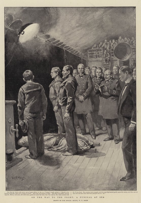 No caminho para a frente, um funeral no mar de William T. Maud