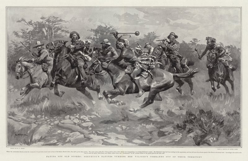 Pagando Old Scores, os nativos de Sekukuni transformando o Commando de Ben Viljoen fora de seu território de William T. Maud