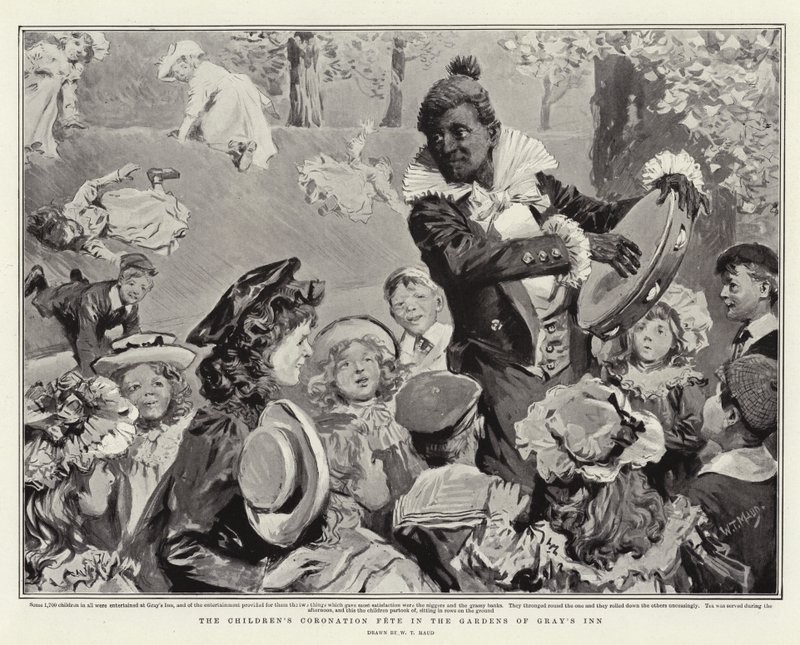 Festa da Coroação das Crianças nos Jardins do Inn de Gray de William T. Maud