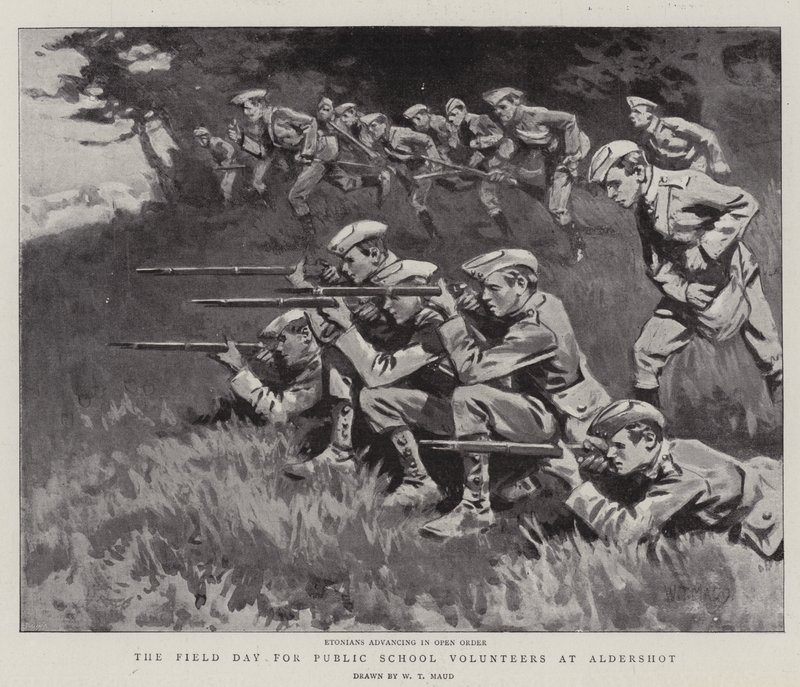 O Dia de Campo para os Voluntários das Escolas Públicas em Aldershot de William T. Maud
