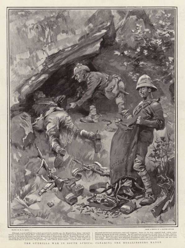 A guerra de guerrilha na África do Sul, limpando a faixa de Megaliesberg de William T. Maud