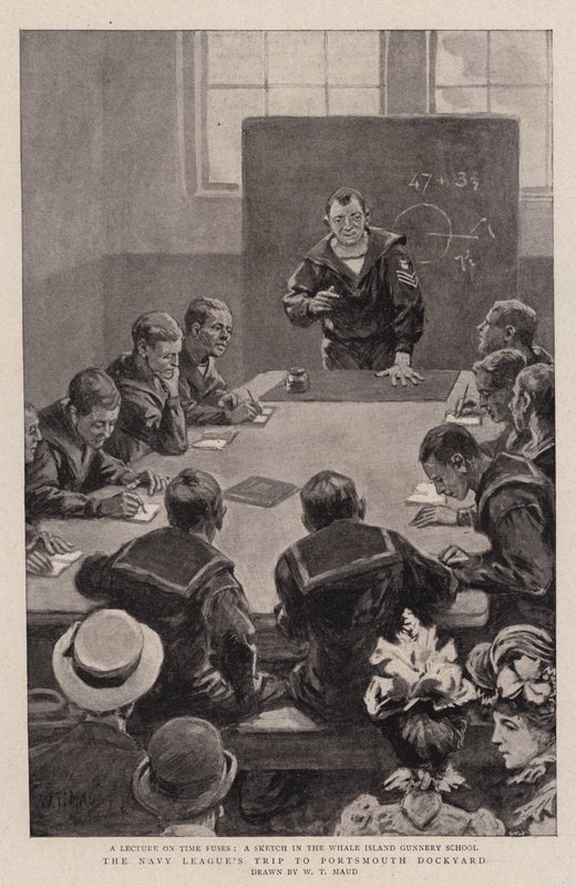 Viagem da Liga da Marinha ao estaleiro de Portsmouth de William T. Maud