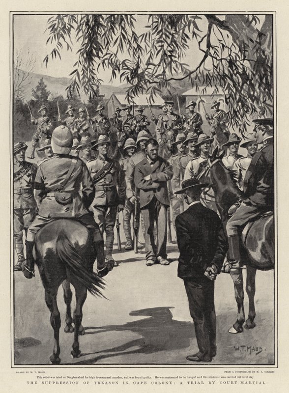 A supressão da traição na colônia do cabo, um julgamento pela corte marcial de William T. Maud