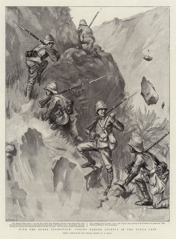 Com a Buner Expedition, correndo o risco de leve no Tanga Pass de William T. Maud