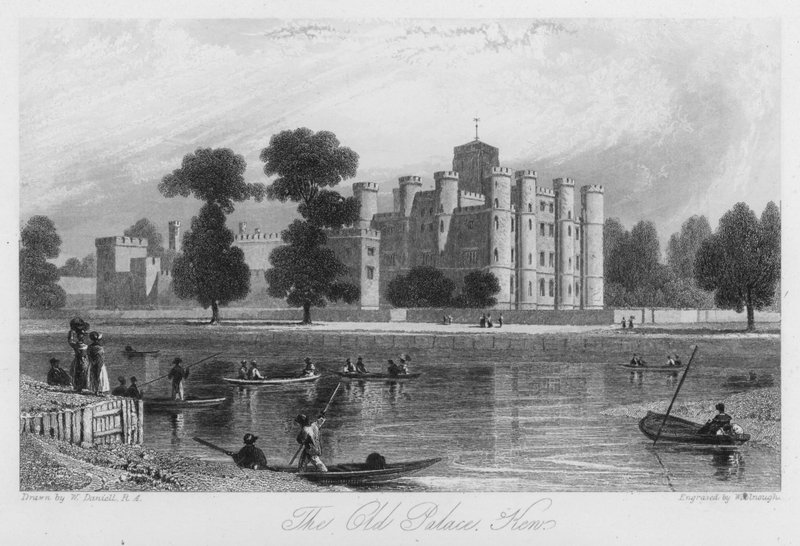 The Old Palace, Ken (gravura) de William (after) Daniell