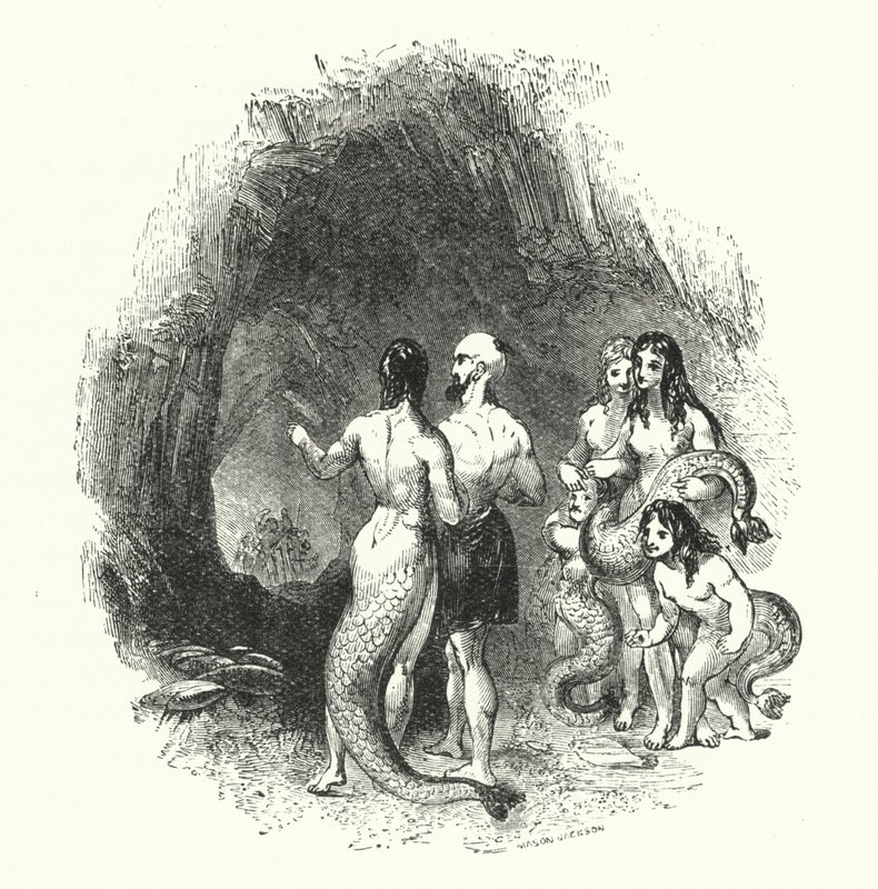 Abd-Allah da Terra na Casa de Abd-Allah do Mar (gravura) de William (after) Harvey