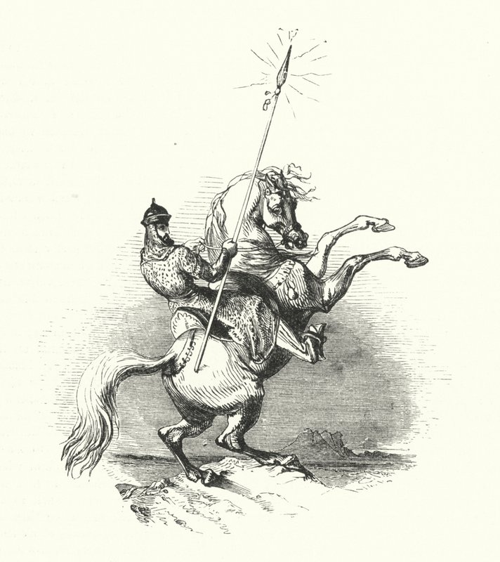 Horseman Of Brass (gravura) de William (after) Harvey