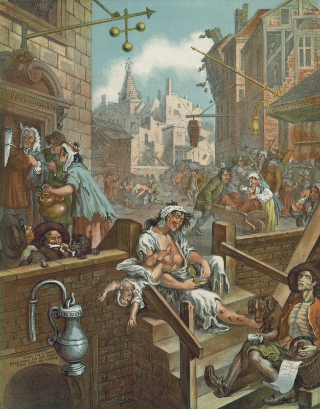 Cromolitografia de William Hogarth