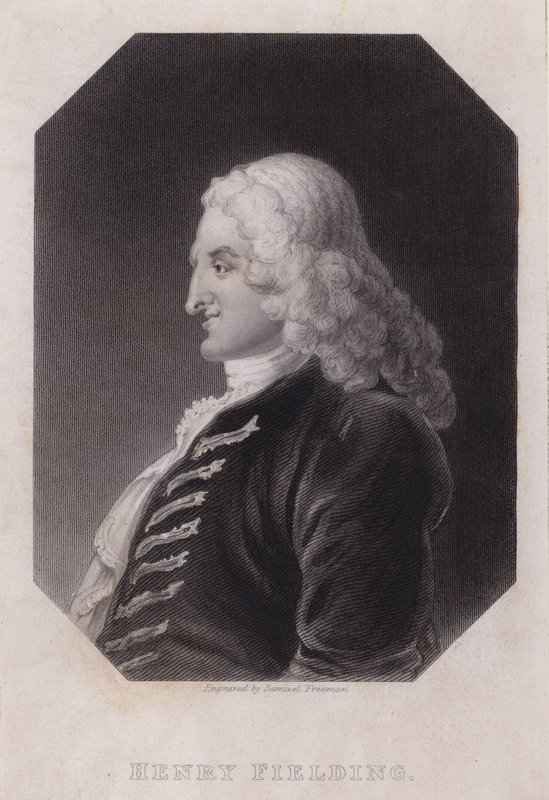 Henry Fielding, romancista e dramaturgo inglês (gravura) de William (after) Hogarth
