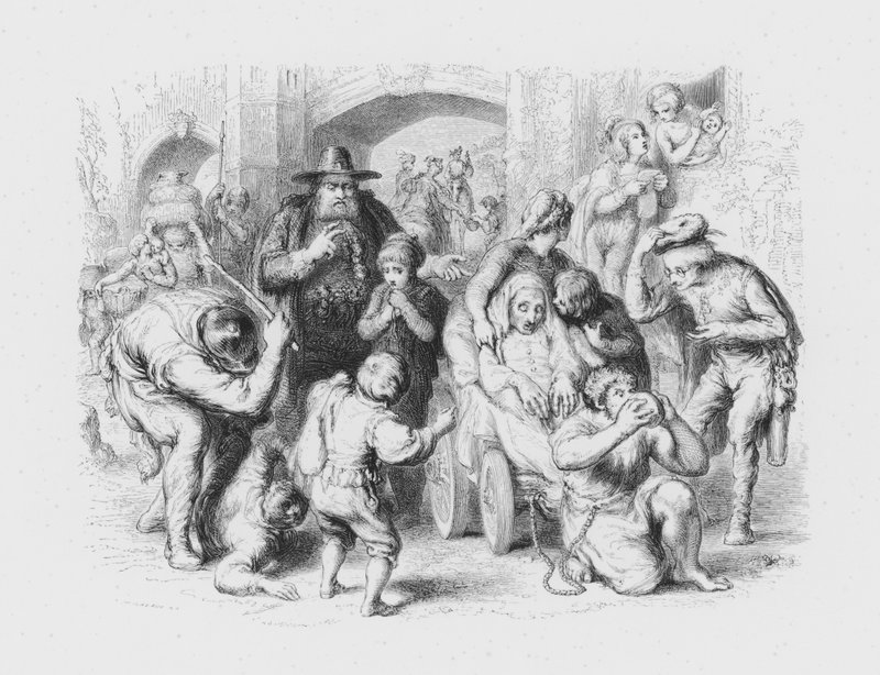 Shakespeare, All The Worlds A Stage (gravura) de William (after) Mulready