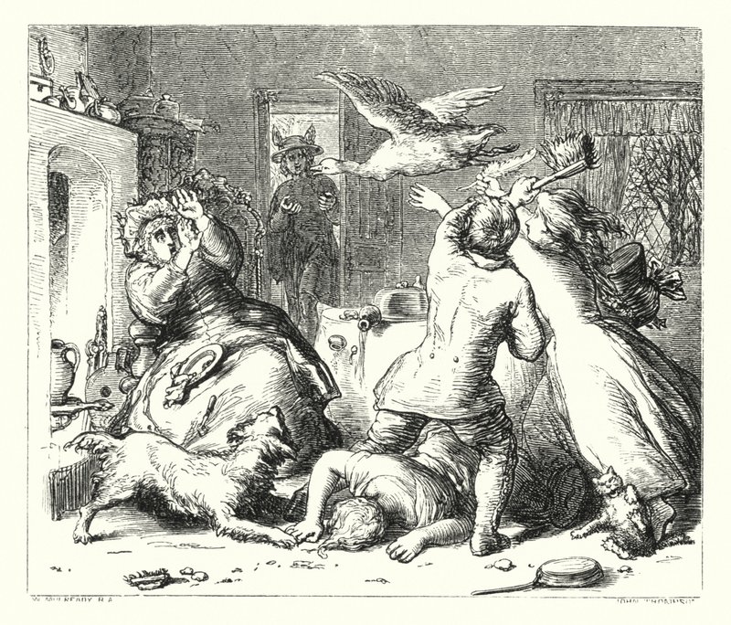 O Ganso (gravura) de William (after) Mulready
