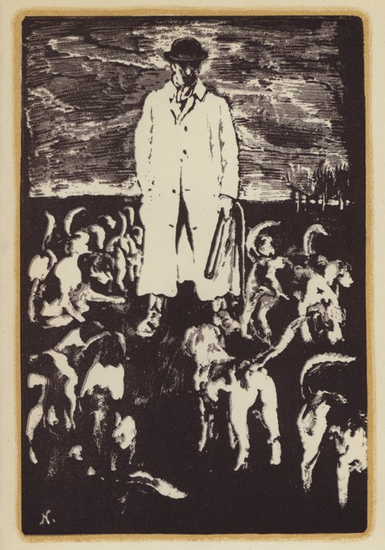 Ilustração para Memórias de um caçador de raposas por Siegfried Sassoon (xilogravura) de William (after) Nicholson