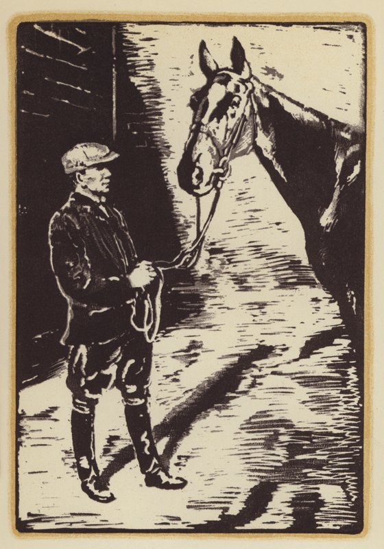 Ilustração para Memórias de um Caçador de Raposas por Siegfried Sassoon (xilogravura) de William (after) Nicholson