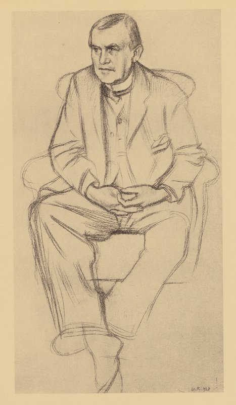 Retrato de Philip Wilson Steer (litografia) de William (after) Rothenstein