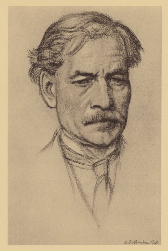Retrato de Rt Hon J Ramsay Macdonald (litografia) de William (after) Rothenstein