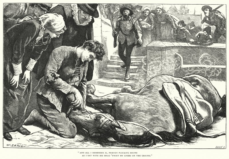 Como Trouxeram a Boa Nova de Gand para Aix (gravura) de William (after) Small