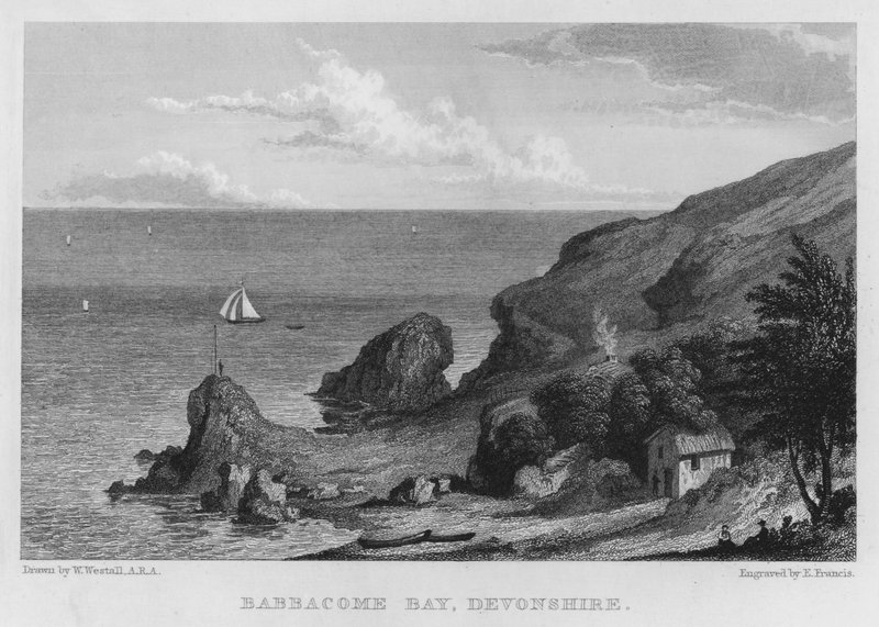 Babbacome Bay, Devonshire (gravura) de William (after) Westall