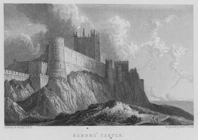 Castelo Bambro (gravura) de William (after) Westall