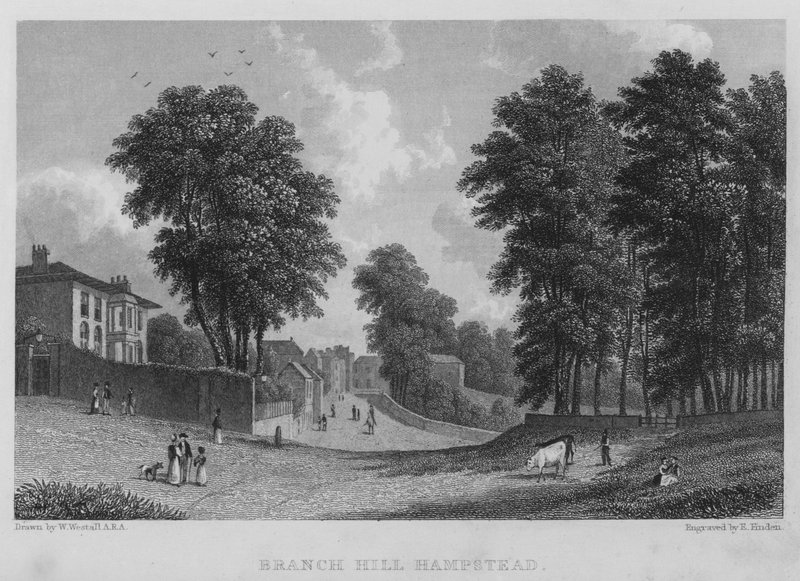 Branch Hill, Hampstead (gravura) de William (after) Westall