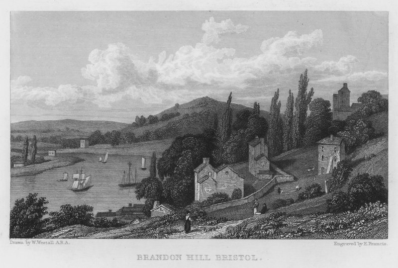Brandon Hill, Bristol (gravura) de William (after) Westall