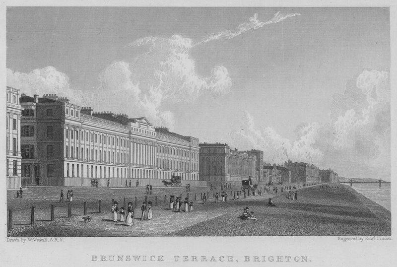 Brunswick Terrace, Brighton (gravura) de William (after) Westall