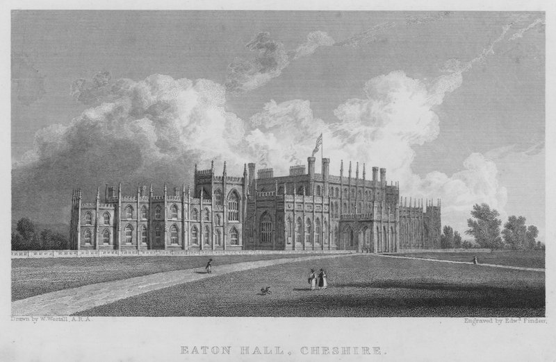 Eaton Hall, Cheshire (gravura) de William (after) Westall