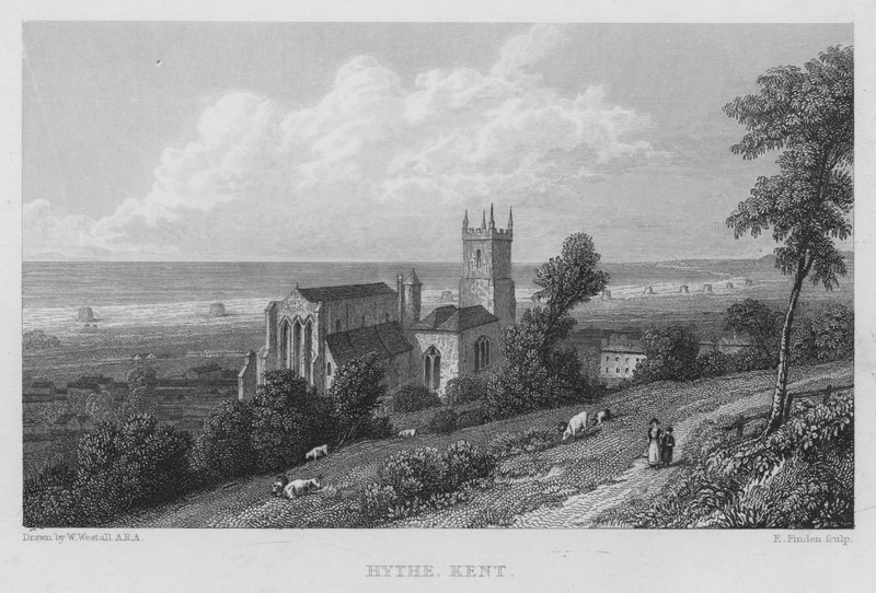 Hythe, Kent (gravura) de William (after) Westall