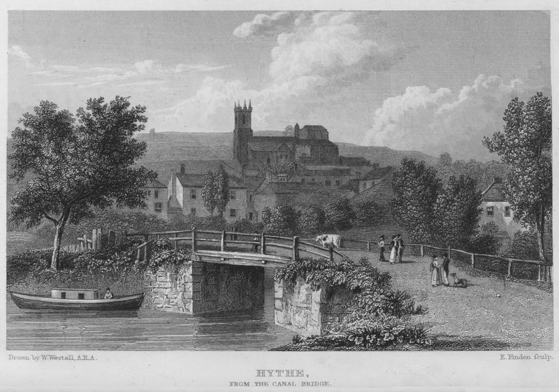 Hythe, da Ponte do Canal (gravura) de William (after) Westall