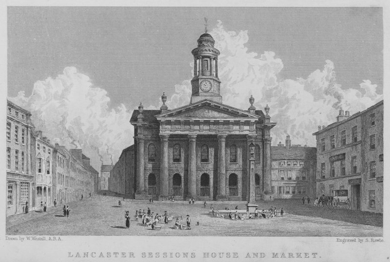 Lancaster Sessions House and Market (gravura) de William (after) Westall