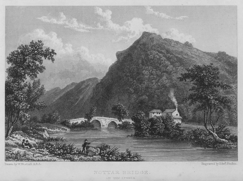 Ponte Nottar, no Lynher (gravura) de William (after) Westall