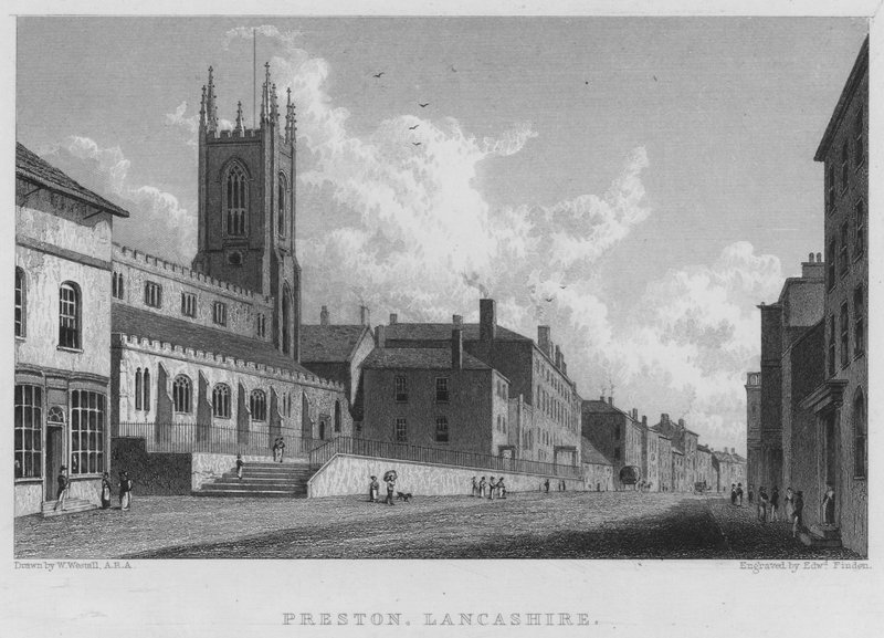 Preston, Lancashire (gravura) de William (after) Westall