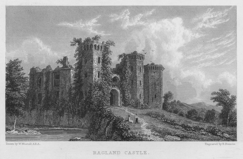 Castelo Ragland (gravura) de William (after) Westall