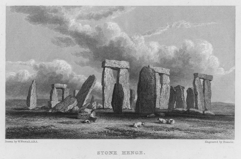 Stone Henge (gravura) de William (after) Westall