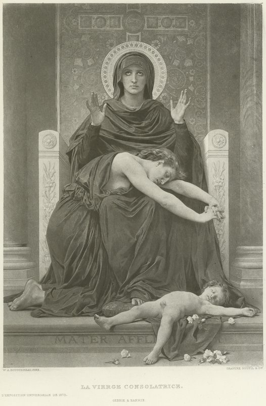 A Virgem Consolante (gravura) de William Adolphe Bouguereau