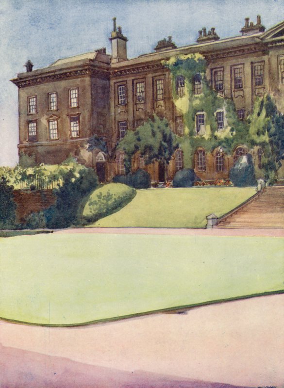 Quadrilátero frontal do Worcester College (litografia a cores) de William Ainsworth Wildman